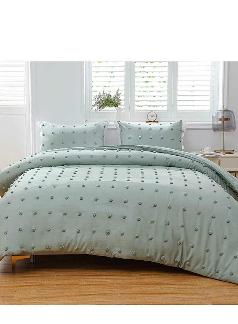 طقم مفارش سرير كينج 6 قطع من Hometopia – لحاف مبطن ناعم 230×260 سم مع ملاءة مطاطية عميقة 200×200+30 سم و4 أكياس وسائد 50×75 سم – قماش مايكروفايبر مضاد للحساسية، قابل للغسل، تصميم بارز أنيق – طقم سرير فاخر لجميع الفصول مناسب للمنازل والفنادق